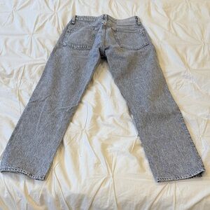 Rag & Bone Maya High-Rise Ankle Slim Acid Gray Jeans 25